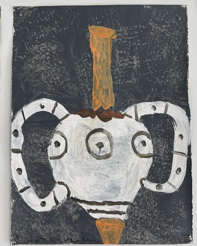 White on Slate (From Fifteen Vessels at Kit Mandor) von Gary Komarin, Malerei kaufen auf Singulart