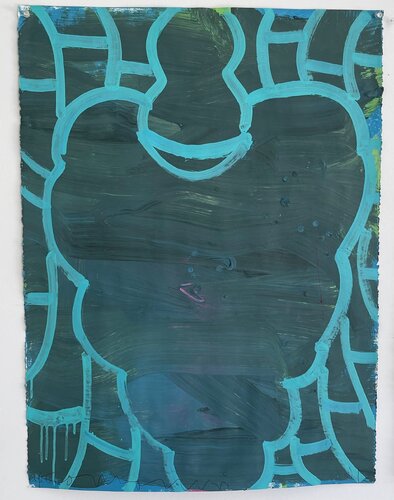 Teale on Slate (From Fifteen Vessels at Kit Mandor) von Gary Komarin, Malerei kaufen auf Singulart