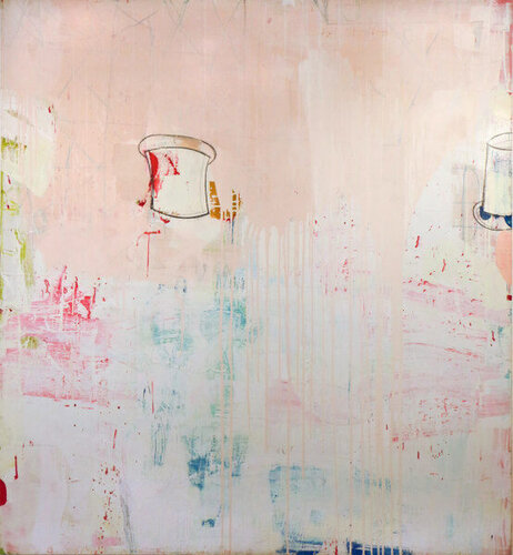 Dirty White Hat Hill Road van Gary Komarin, Schilderij te koop op Singulart