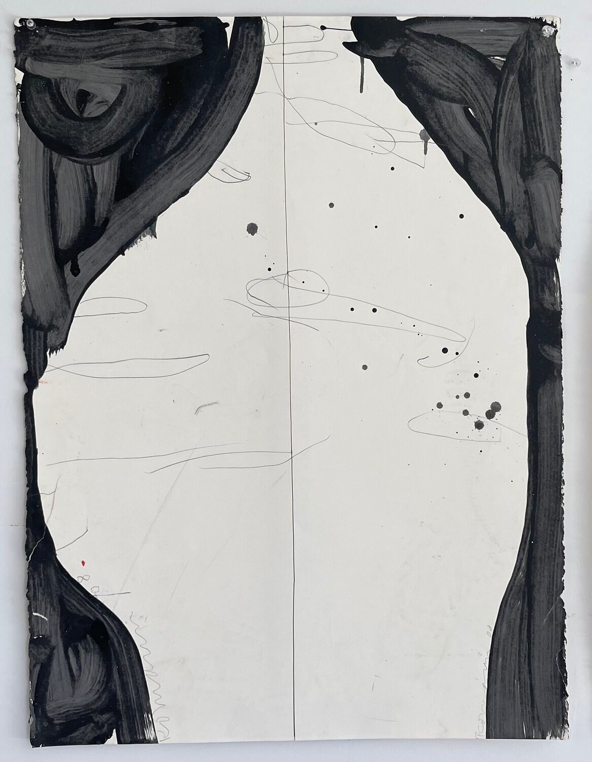 White on Black (From Fifteen Vessels at Kit Mandor) Gary Komarin Originalgemälde zu verkaufen