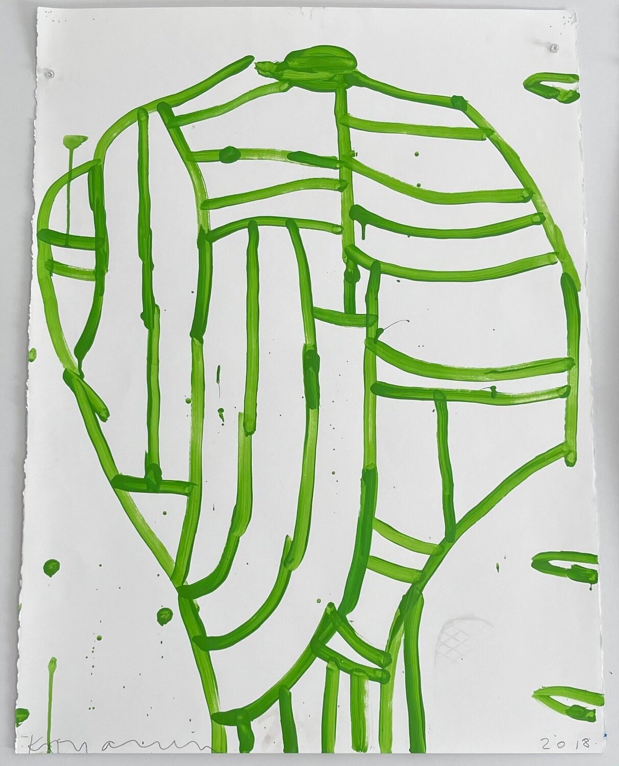 Lime on Creme (From Fifteen Vessels at Kit Mandor) Gary Komarin Originalgemälde zu verkaufen