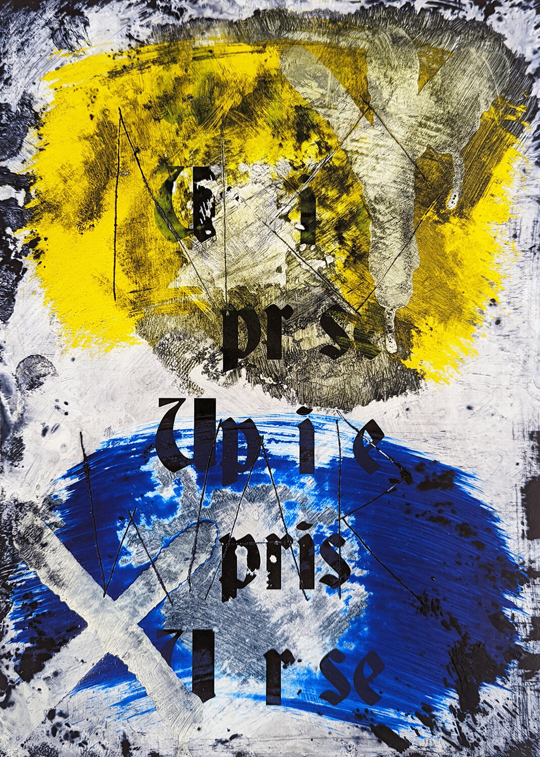Uprise (No War) III Zavier Ellis Work on Paper for sale