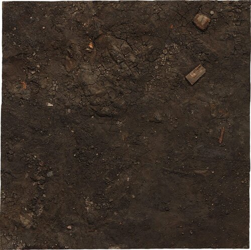Study of Mudcracks with brick and Detritus  par Boyle Family, Peinture en vente sur Singulart