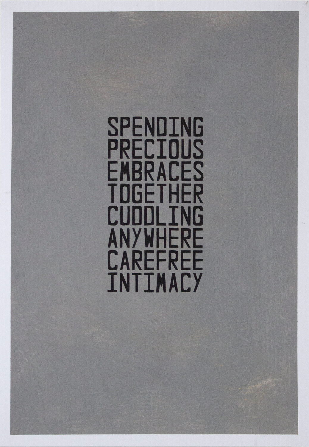 Spending Precious Embraces Together Cuddling Anywhere Carefree Intimacy Alex Jones Dipinto originale in vendita