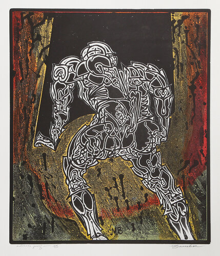 Linebacker by Martin Barooshian, Print for Sale on Singulart