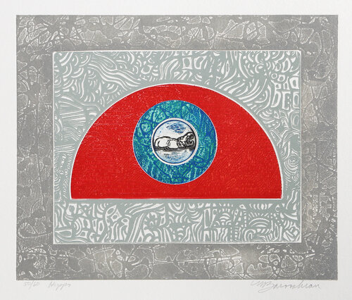 Hippo by Martin Barooshian, 인쇄 for Sale on Singulart