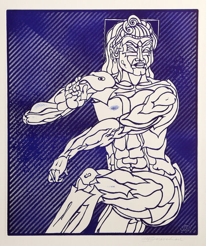 Purple Woman by Martin Barooshian, Print for Sale on Singulart