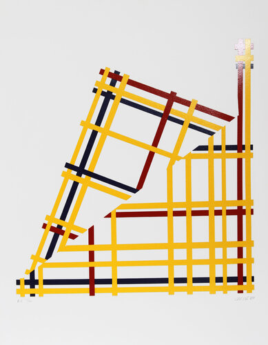 Folded NYC (Mondrian) van Jim Jacobs, Afdruk te koop op Singulart