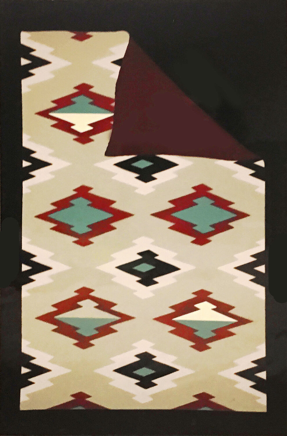 Folded Navajo Rug Jim Jacobs