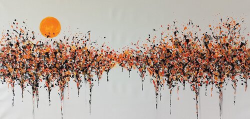 Trees at sunset 2 by M.Y. by Max Yaskin, Painting for Sale on Singulart