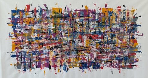 « Petchwork » by M.Y. by Max Yaskin, Painting for Sale on Singulart