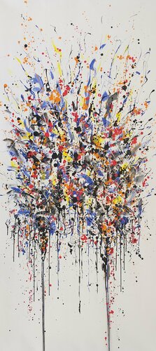 « Flowers № 3 » by M.Y. par Max Yaskin, Peinture en vente sur Singulart