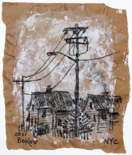 Power Lines by Konstantin Bokov, Work on Paper for Sale on Singulart