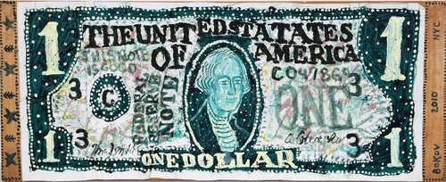 Dollar Bill by Konstantin Bokov, Painting for Sale on Singulart
