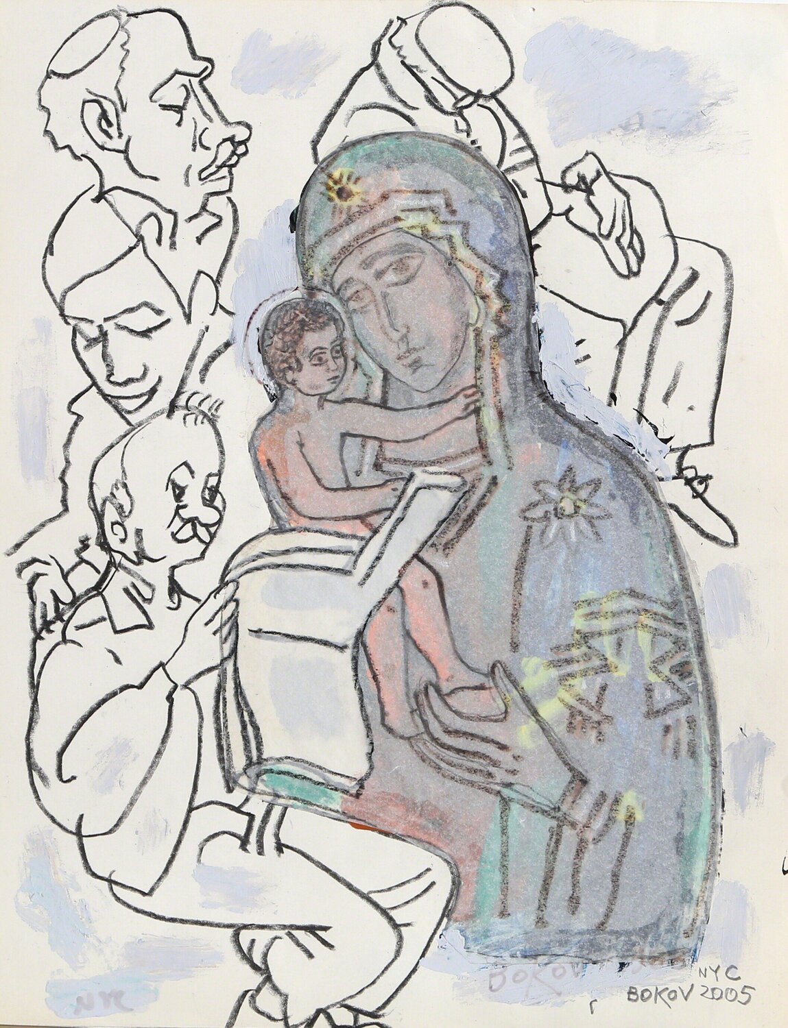 Mary  Konstantin Bokov Work on Paper for sale
