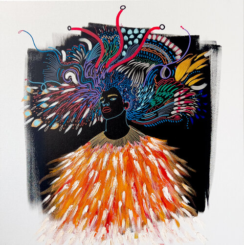 Cacique by Yermine Richardson, 회화 for Sale on Singulart