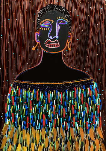 Galaxia Caribeña van Yermine Richardson, Schilderij te koop op Singulart