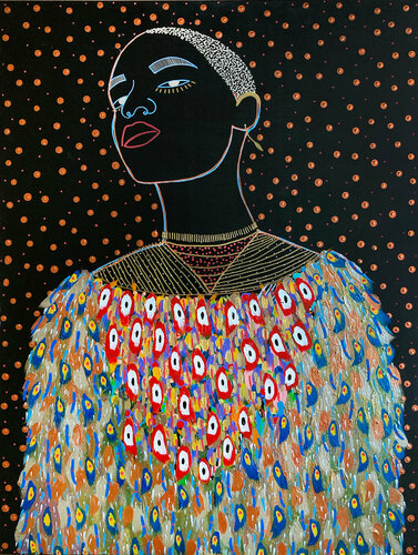 Caribbean Galaxy - XXXXII van Yermine Richardson, Schilderij te koop op Singulart