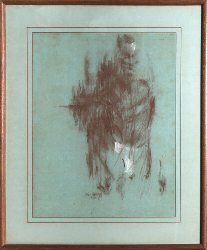 Self-Portrait in Underwear by John Hardy, Work on Paper for Sale on Singulart