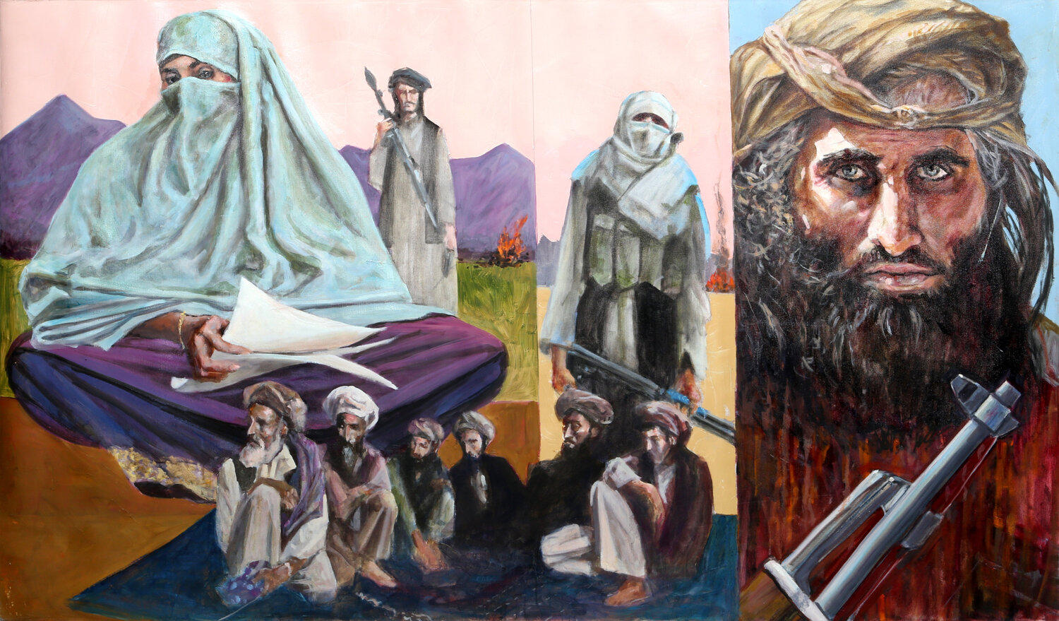 New Holy Wars John Hardy Original painting for sale