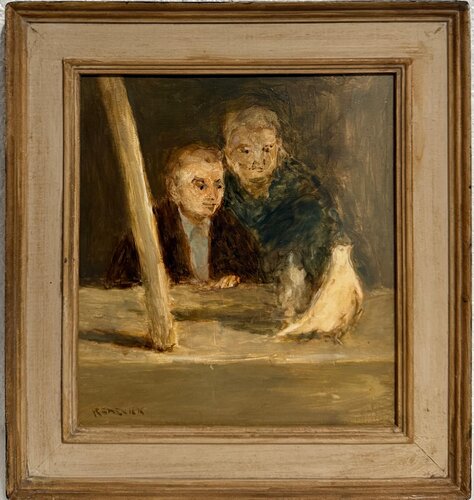 Men with birds von Seymour Remenick, Malerei kaufen auf Singulart