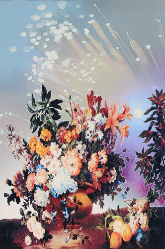 Peaches and Grapes after Monnoyer von Michael Knigin, Druck kaufen auf Singulart