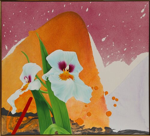 White Irises di Michael Knigin, Pittura in vendita su Singulart