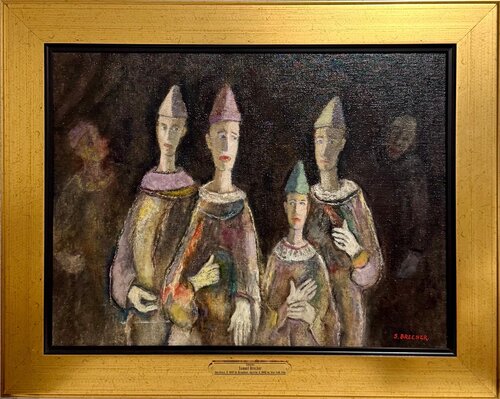 Clowns by Samuel Brecher, Painting for Sale on Singulart