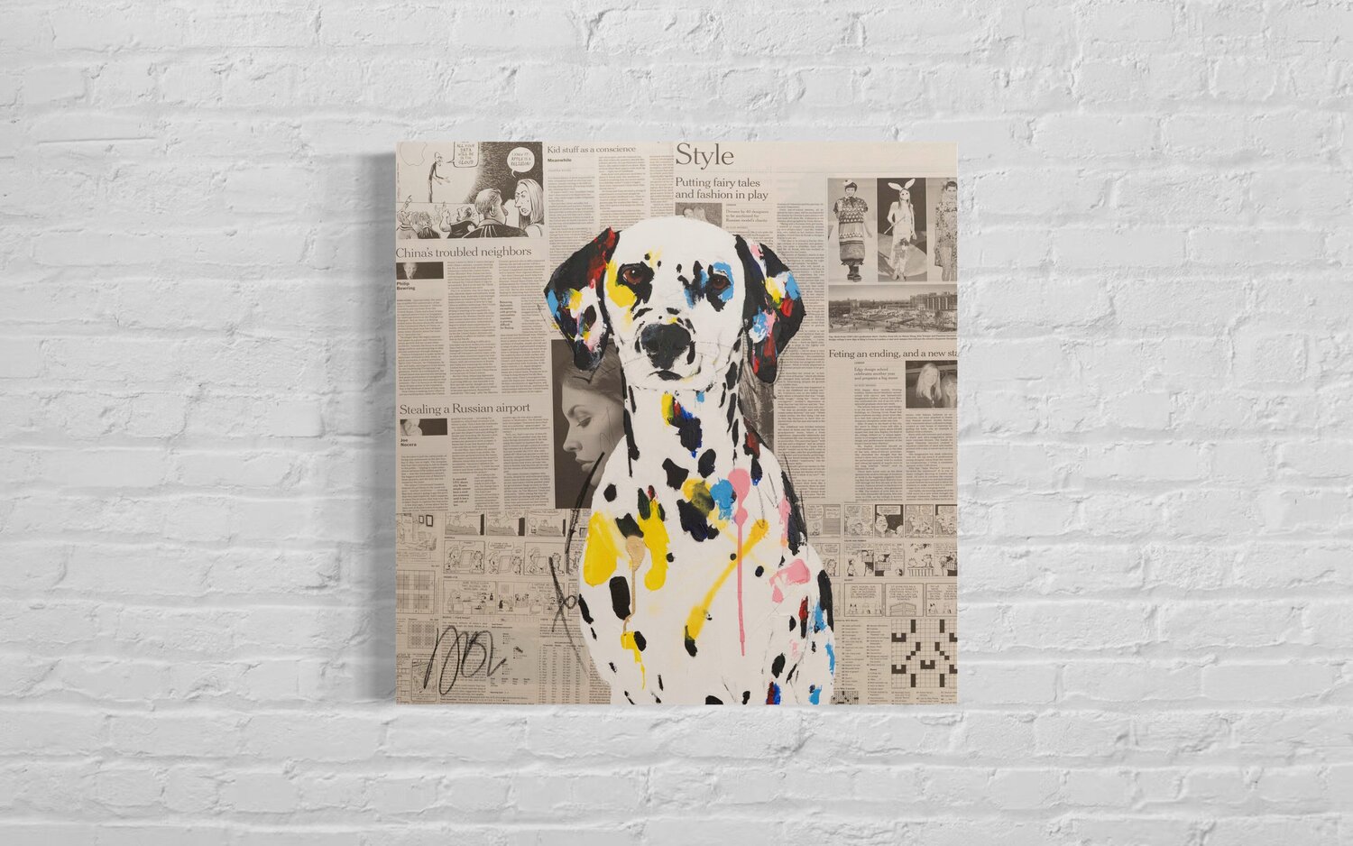 Dalmatian by Tomoya Nakano (2024) Painting Acrylic, Oil on
