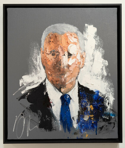 UNTITLED Portrait work (Joe Biden) by Tomoya Nakano, 油畫 for Sale on Singulart