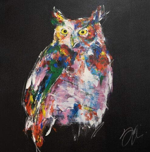 Owl di Tomoya Nakano, Pittura in vendita su Singulart