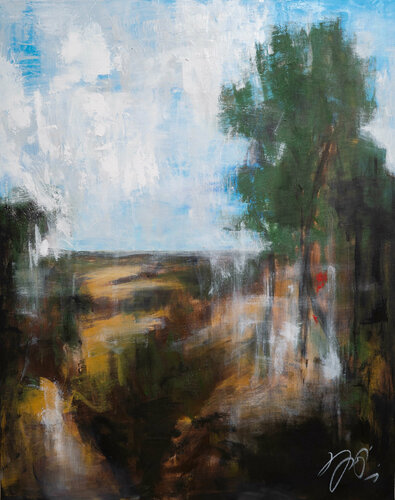 "The Cornfield contemporary" after John Constable by Tomoya Nakano, Painting for Sale on Singulart