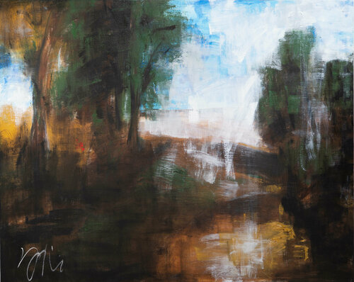 "The Cornfield contemporary" after John Constable by Tomoya Nakano, Painting for Sale on Singulart