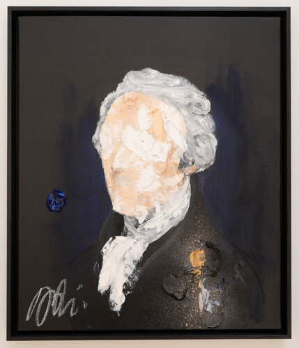 UNTITLED Portrait work (Alexander Hamilton) di Tomoya Nakano, Pittura in vendita su Singulart