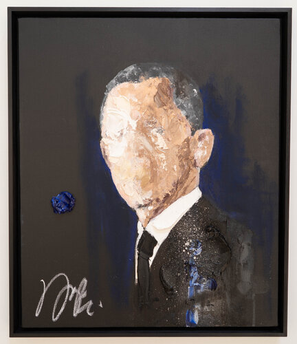 Portrait work UNTITLED (Obama) by Tomoya Nakano, Painting for Sale on Singulart