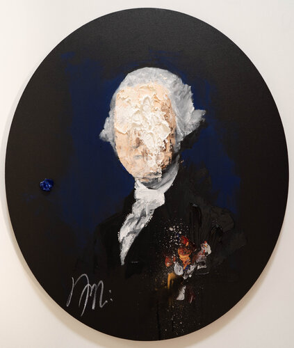 UNTITLED Portrait work (George Washington) by Tomoya Nakano, 회화 for Sale on Singulart