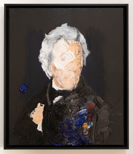 Portrait work UNTITLED (Andrew Jackson) van Tomoya Nakano, Schilderij te koop op Singulart