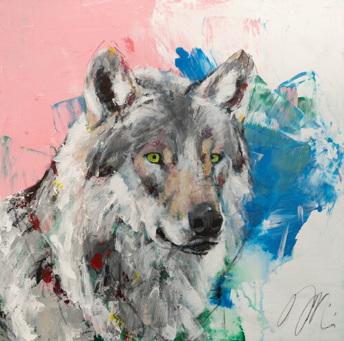 Wolf par Tomoya Nakano, Peinture en vente sur Singulart