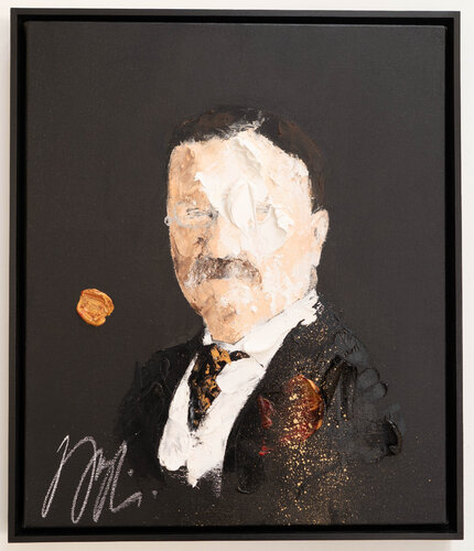 UNTITLED Portrait work (Theodore Roosevelt) par Tomoya Nakano, Peinture en vente sur Singulart