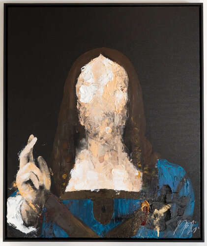 UNTITLED Portrait work (Salvator Mundi) van Tomoya Nakano, Schilderij te koop op Singulart