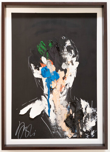 mirror series English Blue Portrait work  (Extra Large) van Tomoya Nakano, Werk op papier te koop op Singulart