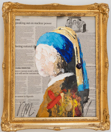 UNTITLED Portrait work (Girl with a Pearl Earring) van Tomoya Nakano, Schilderij te koop op Singulart