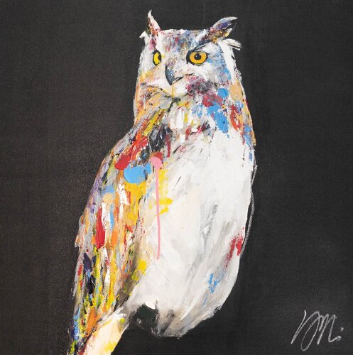 Owl par Tomoya Nakano, Peinture en vente sur Singulart
