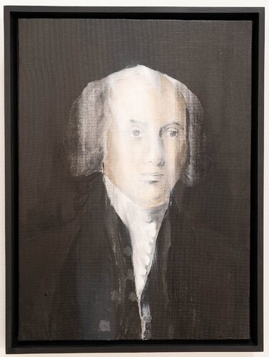 Portrait work UNTITLED (James Madison) par Tomoya Nakano, Peinture en vente sur Singulart