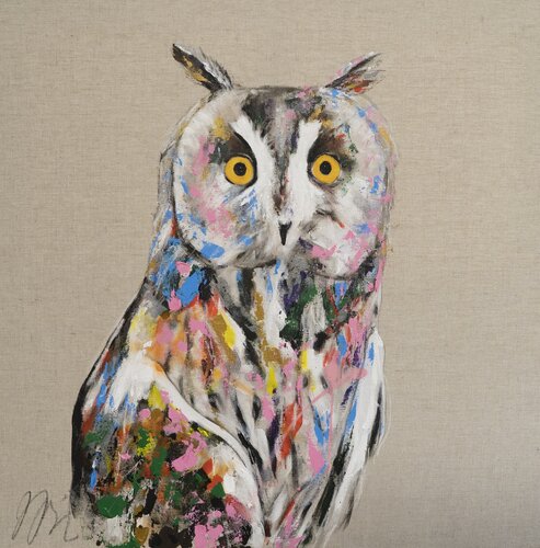Owl van Tomoya Nakano, Schilderij te koop op Singulart