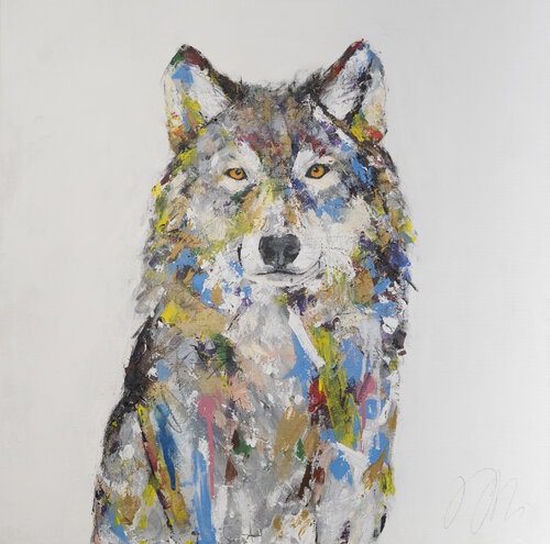 Wolf by Tomoya Nakano, Painting for Sale on Singulart