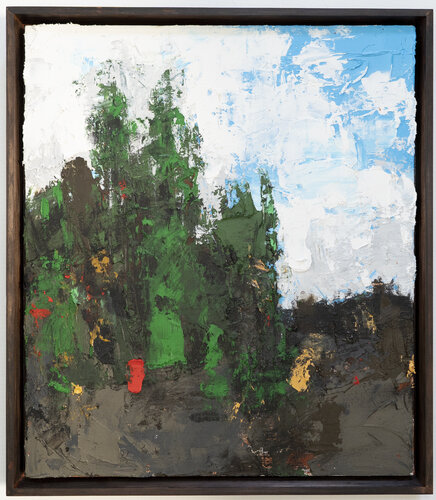 Landscape after Ivan Shishkin di Tomoya Nakano, Pittura in vendita su Singulart