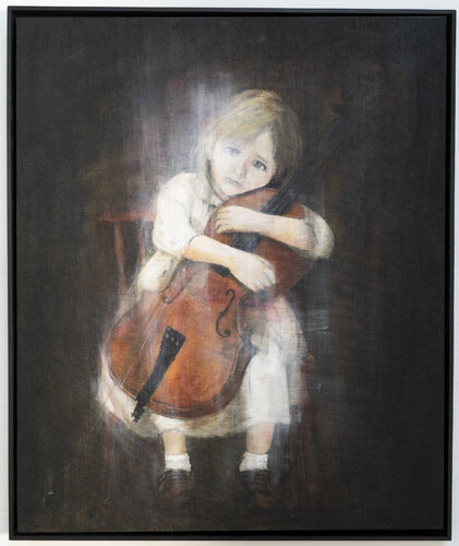 a girl cellist von Tomoya Nakano, Malerei kaufen auf Singulart