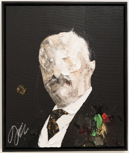 UNTITLED Portrait work (Theodore Roosevelt) di Tomoya Nakano, Pittura in vendita su Singulart
