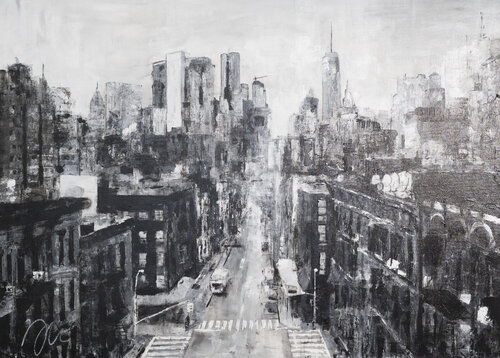 New York, city scape composition #16 von Tomoya Nakano, Malerei kaufen auf Singulart